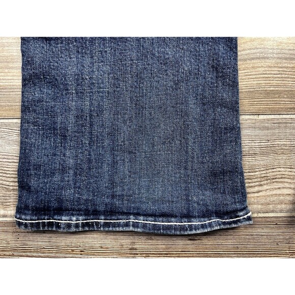 Vigoss The New York Boot Cut Jeans Size 9/10 Flap Back Pockets Distressed - Picture 13 of 16
